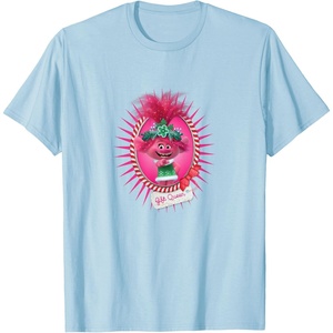 image:imageTrolls  Holiday in Harmony Gift Queen Portrait TShirtBaby Blue