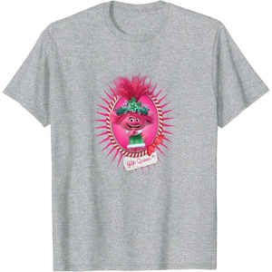 image:imageTrolls  Holiday in Harmony Gift Queen Portrait TShirtHeather Grey