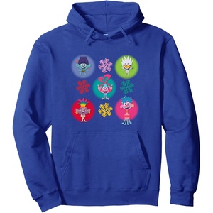 image:imageTrolls  Holiday in Harmony Winter Grid Pullover HoodieRoyal Blue
