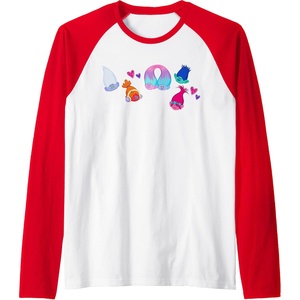 image:imageTrolls  Patches Raglan Baseball TeeRedWhite