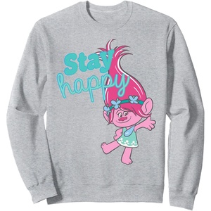 image:imageTrolls  Poppy Stay Happy SweatshirtHeather Grey