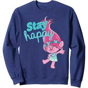 image:imageTrolls  Poppy Stay Happy SweatshirtNavy Blue