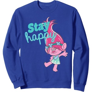 image:imageTrolls  Poppy Stay Happy SweatshirtRoyal Blue