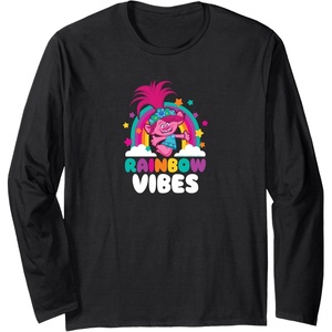 image:imageTrolls  Rainbow Vibes Long Sleeve TShirtBlack