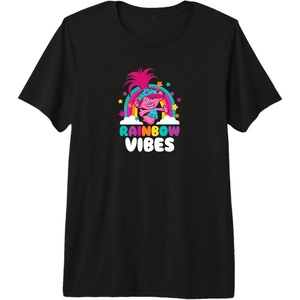 image:imageTrolls  Rainbow Vibes Premium TriBlend TShirtBlack