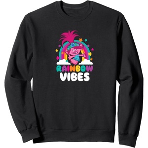 image:imageTrolls  Rainbow Vibes SweatshirtBlack