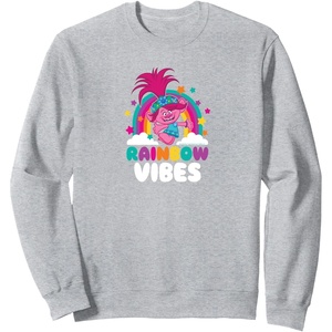 image:imageTrolls  Rainbow Vibes SweatshirtHeather Grey