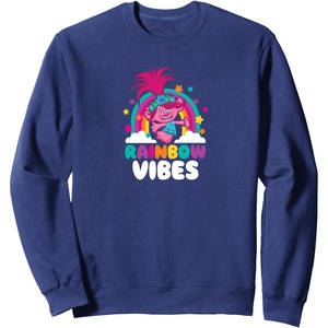 image:imageTrolls  Rainbow Vibes SweatshirtNavy Blue