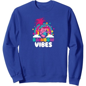 image:imageTrolls  Rainbow Vibes SweatshirtRoyal Blue