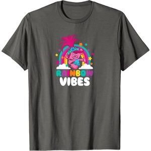 image:imageTrolls  Rainbow Vibes TShirtAsphalt Grey