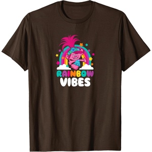 image:imageTrolls  Rainbow Vibes TShirtBrown