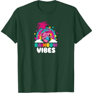 image:imageTrolls  Rainbow Vibes TShirtDark Green