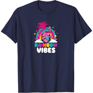 image:imageTrolls  Rainbow Vibes TShirtNavy Blue