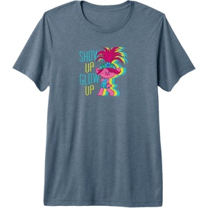 image:imageTrolls  Show Up Glow Up Premium TShirtSlate Grey