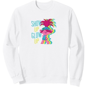 image:imageTrolls  Show Up Glow Up SweatshirtWhite