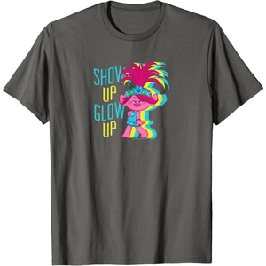 image:imageTrolls  Show Up Glow Up TShirtAsphalt Grey
