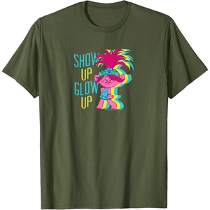 image:imageTrolls  Show Up Glow Up TShirtOlive Green