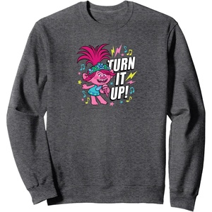 image:imageTrolls  Turn It Up SweatshirtDark Heather Grey