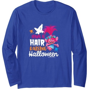 image:imageTrolls Halloween  Have A Hair Raising Halloween Long Sleeve TShirtRoyal Blue