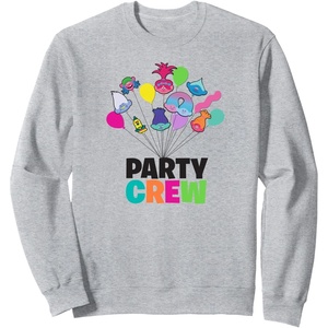 image:imageTrolls Party Crew SweatshirtHeather Grey