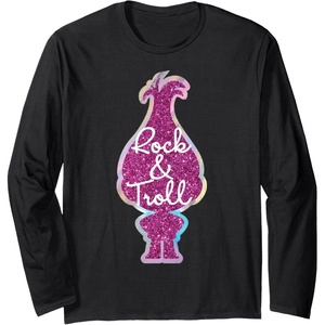 image:imageTrolls Rock amp Troll Sparkle Long Sleeve TShirtBlack
