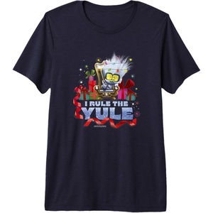 image:imageTrolls Tiny Diamond I Rule The Yule Christmas Quote Premium Triblend TShirtNavy Blue