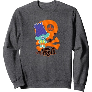 image:imageTrolls Trick Or Troll SweatshirtDark Heather Grey