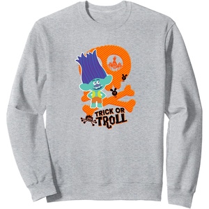 image:imageTrolls Trick Or Troll SweatshirtHeather Grey