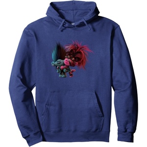 image:imageTrolls World Tour  Branch amp Poppy Pullover HoodieNavy Blue