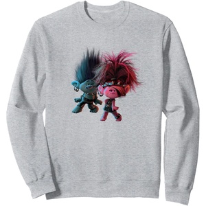 image:imageTrolls World Tour  Branch and Poppy Float SweatshirtHeather Grey