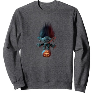image:imageTrolls World Tour  Branch and Pumpkin SweatshirtDark Heather Grey