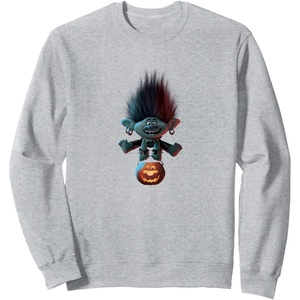 image:imageTrolls World Tour  Branch and Pumpkin SweatshirtHeather Grey