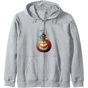 image:imageTrolls World Tour  Diamond in Pumpkin Zip HoodieHeather Grey