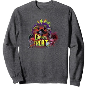 image:imageTrolls World Tour  Gimme A Treat SweatshirtDark Heather Grey