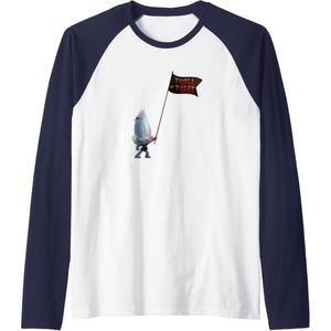 image:imageTrolls World Tour  Guy Diamond Tiny Diamond Raglan Baseball TeeNavy BlueWhite