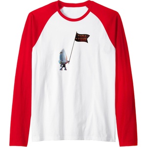 image:imageTrolls World Tour  Guy Diamond Tiny Diamond Raglan Baseball TeeRedWhite