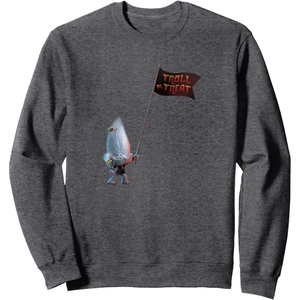 image:imageTrolls World Tour  Guy Diamond Tiny Diamond SweatshirtDark Heather Grey