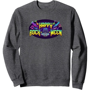 image:imageTrolls World Tour  Happy Rock O Ween SweatshirtDark Heather Grey