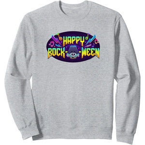image:imageTrolls World Tour  Happy Rock O Ween SweatshirtHeather Grey