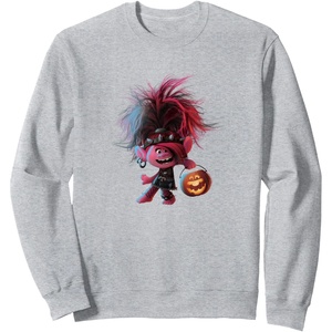 image:imageTrolls World Tour  Poppy amp Pumpkin SweatshirtHeather Grey