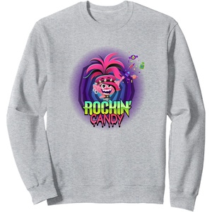 image:imageTrolls World Tour  Rockin Candy SweatshirtHeather Grey