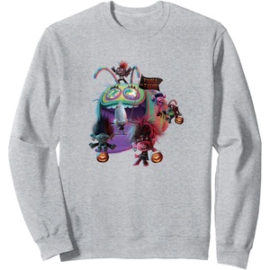 image:imageTrolls World Tour  Trolls World Tour  Troll Or Treat SweatshirtHeather Grey