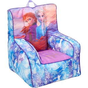 image:imageTrolls World Tour Kids Nylon Bean Bag Chair with Piping amp Top Carry HandleFrozen 2 Purple
