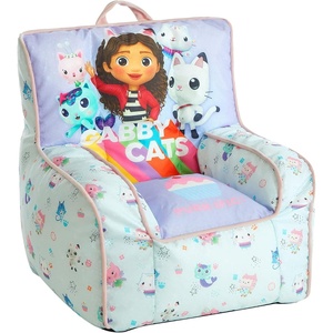 image:imageTrolls World Tour Kids Nylon Bean Bag Chair with Piping amp Top Carry HandleGabbys Dollhouse
