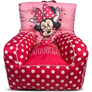 image:imageTrolls World Tour Kids Nylon Bean Bag Chair with Piping amp Top Carry HandleMinnie Mouse Polka Dot