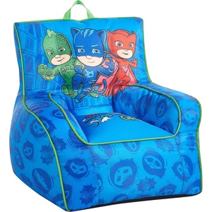 image:imageTrolls World Tour Kids Nylon Bean Bag Chair with Piping amp Top Carry HandlePj Mask