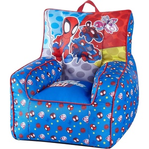 image:imageTrolls World Tour Kids Nylon Bean Bag Chair with Piping amp Top Carry HandleSpidey and Friends