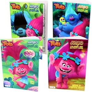 image:imageTrolls coloring and activity Book  Set Of 4