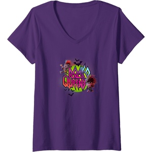 image:imageWomens Trolls World Tour  RockO Queens VNeck TShirtPurple