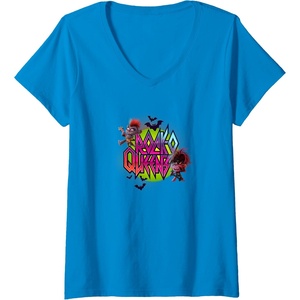 image:imageWomens Trolls World Tour  RockO Queens VNeck TShirtSapphire Blue